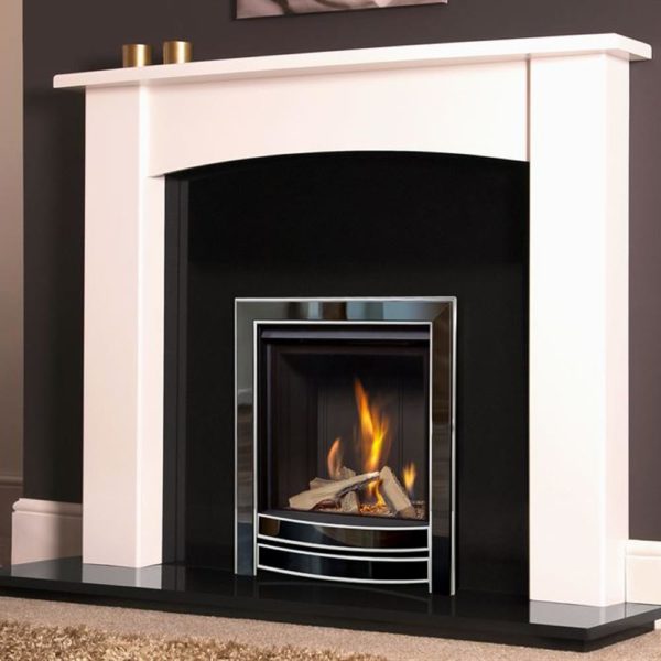 Flavel Romance MC Black Nickel & Chrome Gas Fire