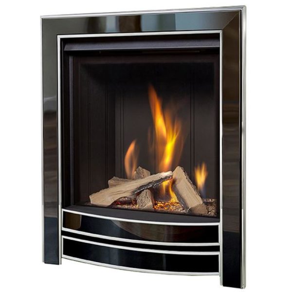 Flavel Romance RC Black Nickel & Chrome Gas Fire - Image 2