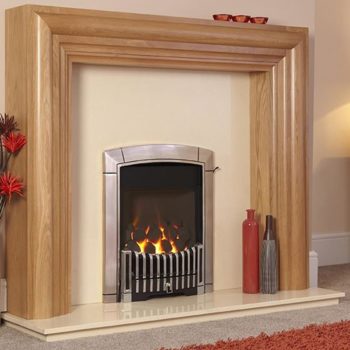 Flavel Caress HE Contemporary RC Chrome Gas Fire