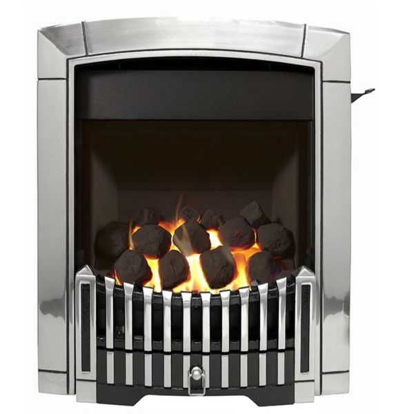 Flavel Caress HE Contemporary RC Chrome Gas Fire - Image 2