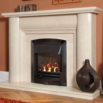 Flavel Decadence HE RC Cast Black Nickel Gas Fire