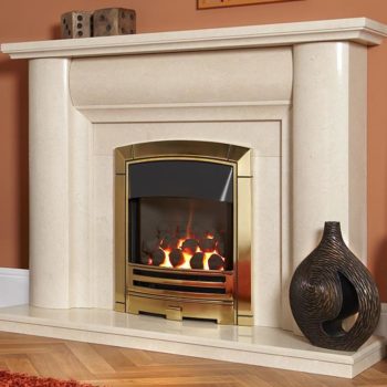 Flavel Decadence HE RC Cast Gold Gas Fire