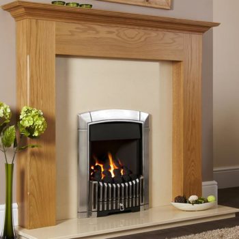 Flavel Caress Plus Contemporary RC Chrome Gas Fire