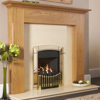 Flavel Caress Plus Contemporary SC Brass Gas Fire