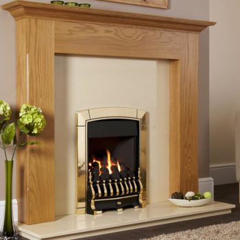 Flavel Caress Plus Traditional MC Brass Gas Fire