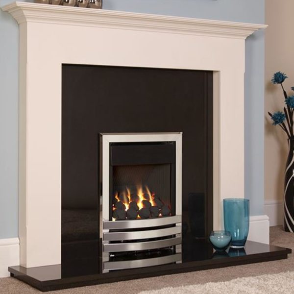 Flavel Linear Plus Chrome Gas Fire