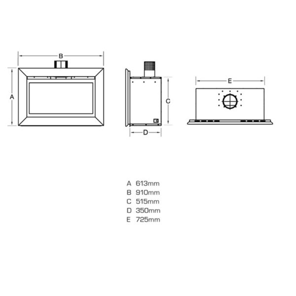 Flavel Rocca HE Chrome Gas Fire - Image 3