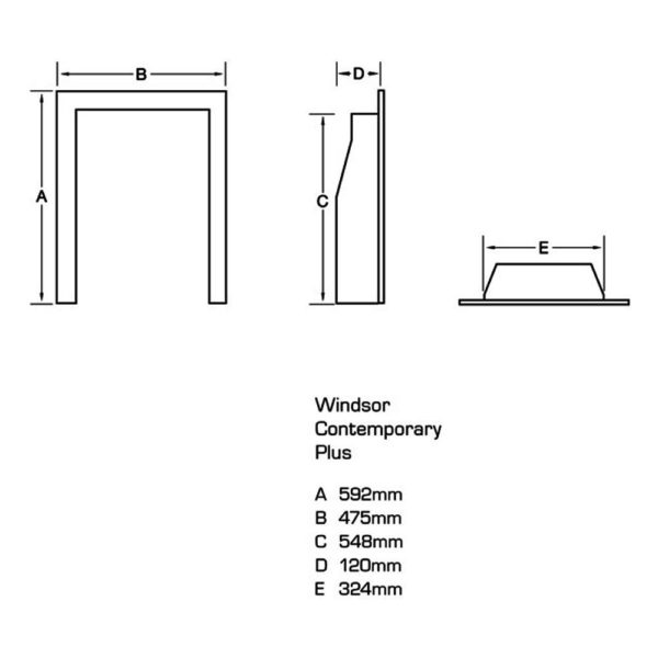 Flavel Windsor Contemporary Plus Chrome Gas Fire - Image 3