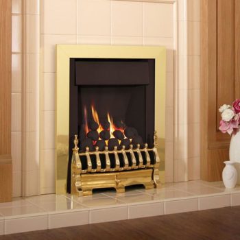Flavel Windsor Traditional Plus Brass Gas Fire