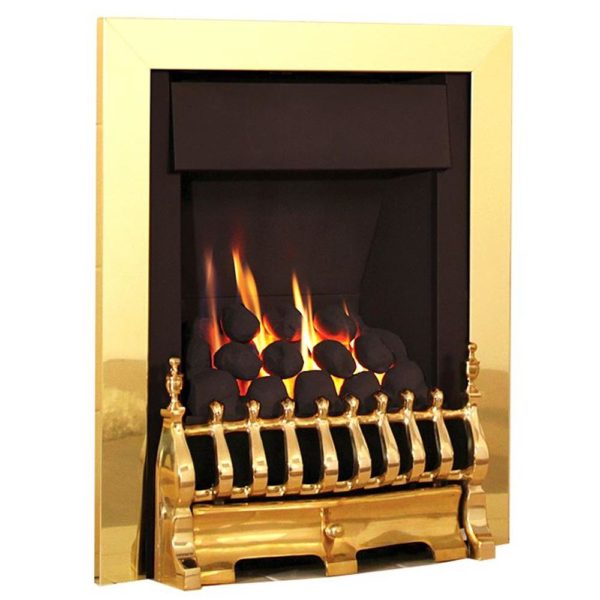 Flavel Windsor Traditional Plus Brass Gas Fire - Image 2