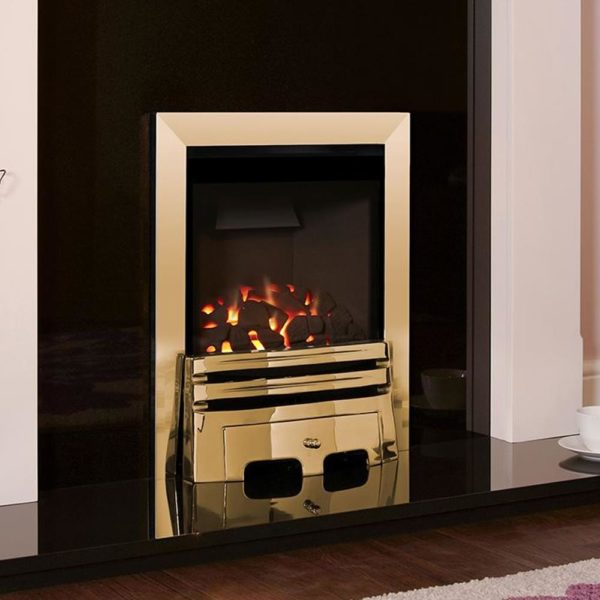 Flavel Calibre MC Balanced Flue Brass Gas Fire