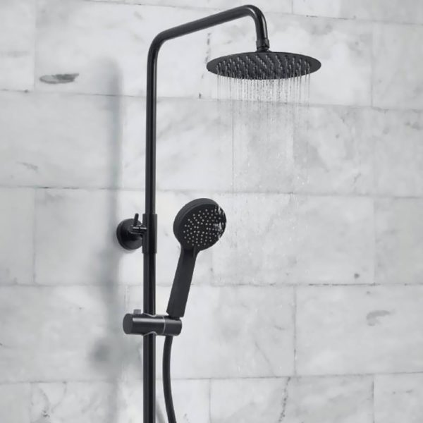 Scudo Middleton Round Thermostatic Shower Black - Image 3