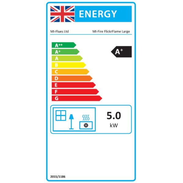 Mi Fires Flickrflame Wood Burning Stove Large 5 Kw ECO-Design - Image 7