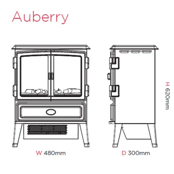 Dimplex Auberry Stove 2KW Optimyst - Image 5