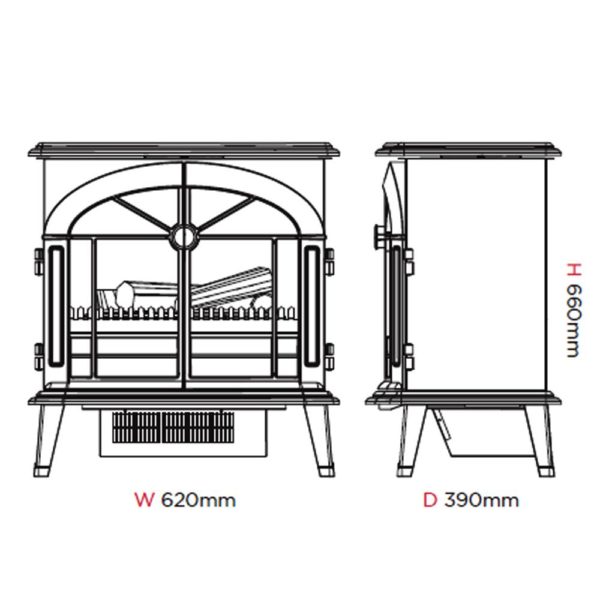 Dimplex Burgate Stove Optimyst Elecric - Image 5