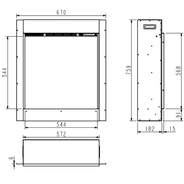 Flavel Electric Proflame Asencio  Built In - Image 3