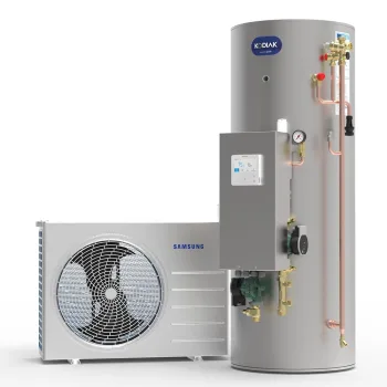 Samsung 8KW Air Source Heat Pump & Joule Kodiak High Gain Cylinder